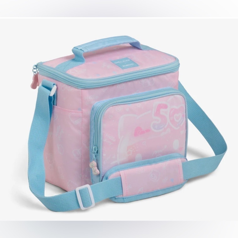 Hello Kitty Cooler Bag 50th Anniversary Adjustable Strap Tow Handle NWT
